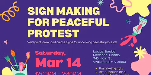 Sign Making for Peaceful Protest