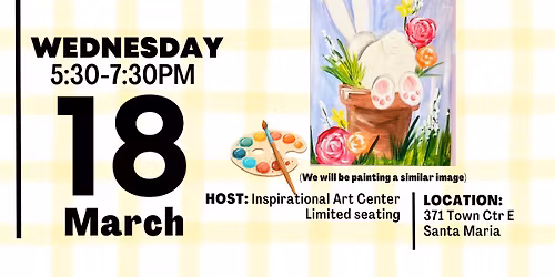 Easter Bunny Paint Night for Kids