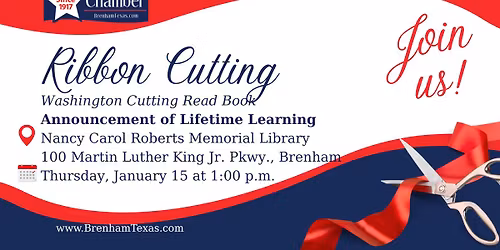 Ribbon Cutting \u2013 Washington County Read Book Announcement of Lifetime Learning