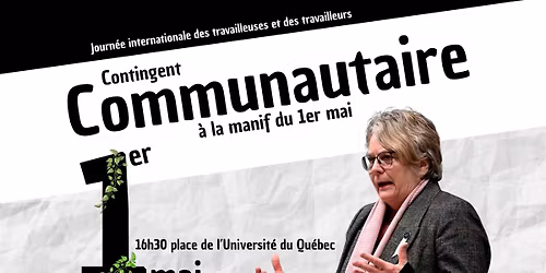 Contigent communautaire \u00e0 manif du 1er mai