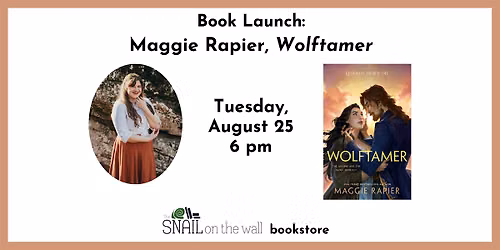 Book Launch: Maggie Rapier, Wolftamer