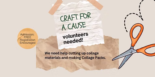 Craft for a Cause: Volunteer Night making Collage Packs