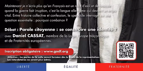 Maintenant je n\u2019\u00e9cris plus qu\u2019en Fran\u00e7ais