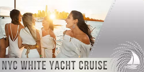 NYC WHITE BOAT SUNSET PARTY CRUISE | NEW YORK CITY Statue of Liberty