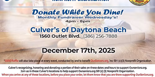Culvers Fundraiser - December 17, 2025
