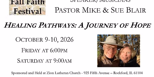 Fall Faith Festival: "Healing Pathways - A Journey of Hope"