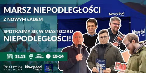MARSZ NIEPODLEG\u0141O\u015aCI Z NOWYM \u0141ADEM - SPOTKAJMY SI\u0118 W MIASTECZKU NIEPODLEG\u0141O\u015aCI \ud83c\uddf5\ud83c\uddf1