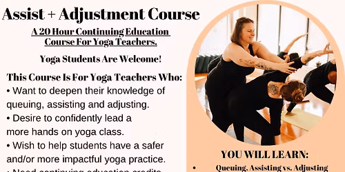 Assist & Adjustment Course January 2026
