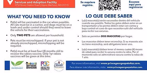 October Driver-Up Pet Vaccination Clinic