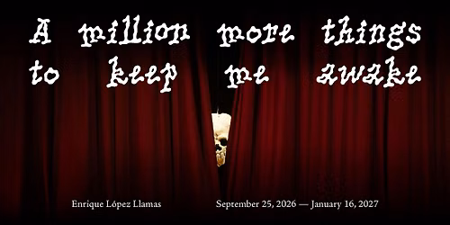 Opening: Enrique L\u00f3pez Llamas, A million more things to keep me awake