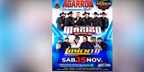 MAZIZO MUSICAL. BANDA LAMENTO SHOW DE DURANGO & MAS EN EVANSVILLE