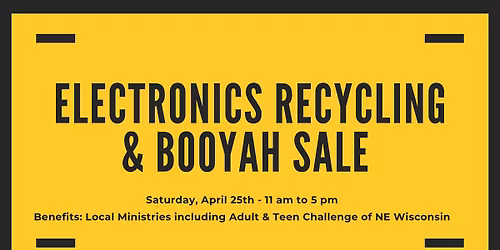 Booyah Sale & Electronics Recycling Day