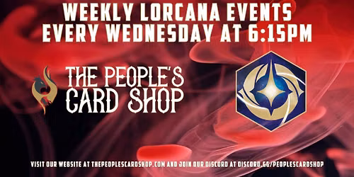 Wednesday Free Disney Lorcana Play Event at The People's Card Shop 