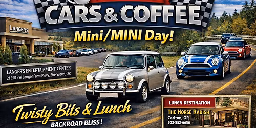   Portland Cars & Coffee Mini \/ MINI Day with Backroad to Lunch Tour