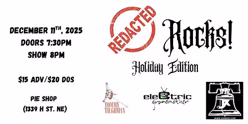 HIPS Holiday Benefit w\/ The Electric Grandmother, JJX, Tommy Tilghman, + surprise guest set