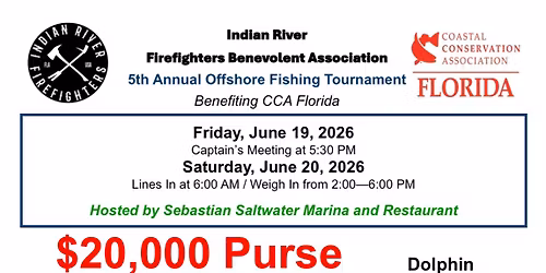 Indian River FireFighters Offshore Fishing Tournament