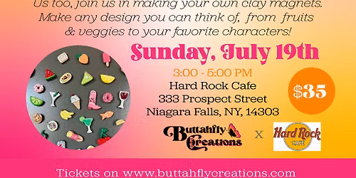 The Flutter Studio: Custom Clay Magnets