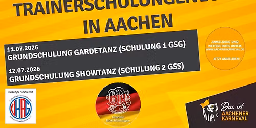 BDK Trainerschulungen Garde- und Schautanz