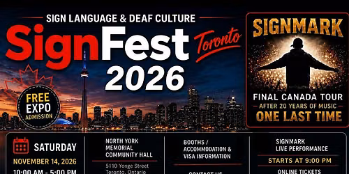 SignFest Toronto 2026 Expo