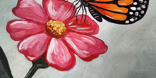 Butterfly Sip & Paint Event\ud83c\udf38 @ The Plough & Harrow Hill Top, Hednesford - No Experience Required