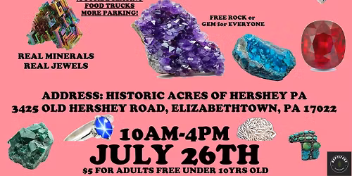 Hershey Gem, Jewelry, and Rock Show