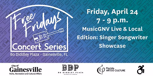 Free Fridays - MusicGNV Live & Local Edition: Singer Songwriter Showcase