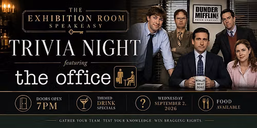Trivia Night in Roxanne's Exhibition Room Speakeasy Featuring The Office
