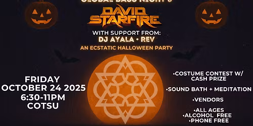 GLOBAL BASS NIGHT 3 WITH DAVID STARFIRE, DJ AYALA AND REV