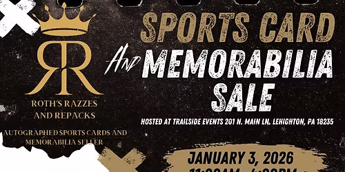 Sports card and memorabilia sale