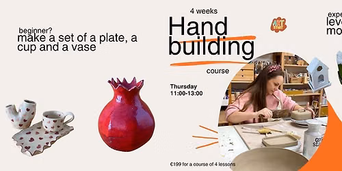 Handbuilding pottery course in Haarlem for adults