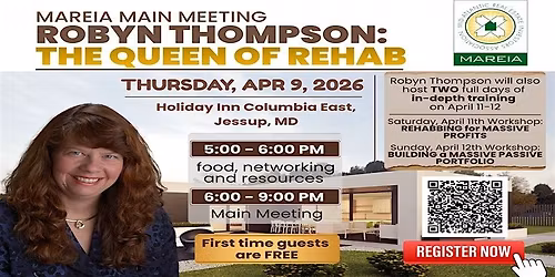 MAREIA MAIN MEETING: ROBYN THOMPSON - THE QUEEN OF REHAB