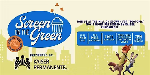 The Mill on Etowah Summer Movie Series - Zootopia