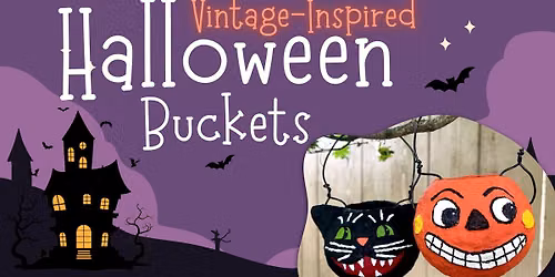 Vintage-Inspired Halloween Buckets