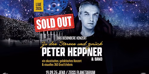 AUSVERKAUFT! PETER HEPPNER & BAND // Jena, Zeiss Planetarium - Nachmittagsshow — Zeiss-Planetarium Jena