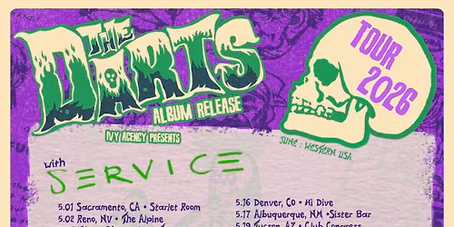 Clock-Out Lounge Presents:  The Darts (Album Release) w\/ Service plus Dish Pit