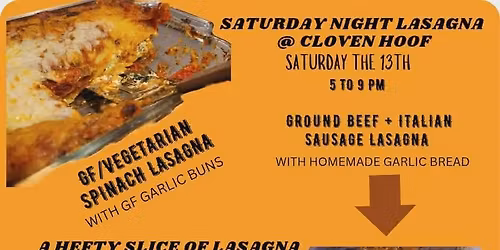 The Dough Jo Lasagna Pop Up