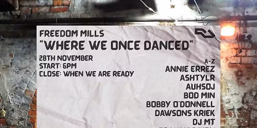 The last event at Freedom Mills Washington Street