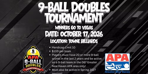 9-Ball Doubles Tournament for Vegas