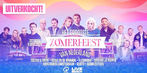 Het Grootste Zomerfeest van Nederland '26 - LIVE on the BEACH