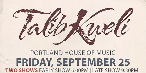 Talib Kweli w\/ Graphic Melee [EARLY SHOW]