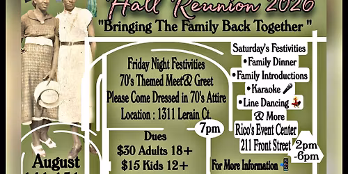 Hall Reunion 2026