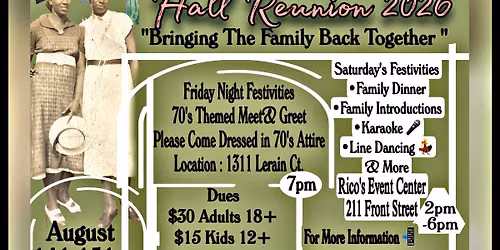 Hall Reunion 2026