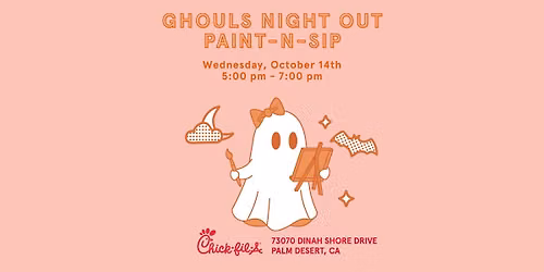Ghouls night out Paint-n-sip