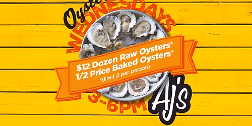 Oyster Hump Day at AJ\u2019s!