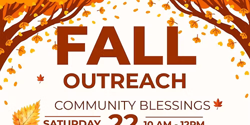 Fall Outreach Community Blessings