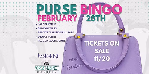 Forget-Me-Not Baskets PURSE BINGO