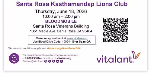 Blood Drive @ Santa Rosa