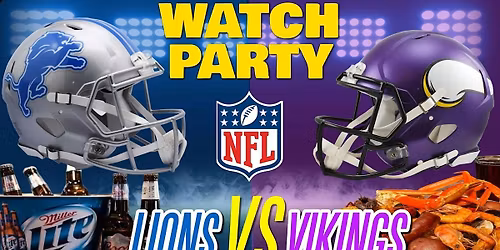 Lions vs Vikings!! - Watch Party at The Revel!