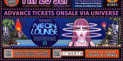 LESBIAN BED DEATH + GOTHZILLA + SLICE + CADHEART,   FRI SEPT  [14 plus accompanied by an adult ]