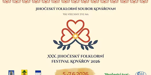 XXX. Jiho\u010desk\u00fd folklorn\u00ed festival Kov\u00e1\u0159ov 2026